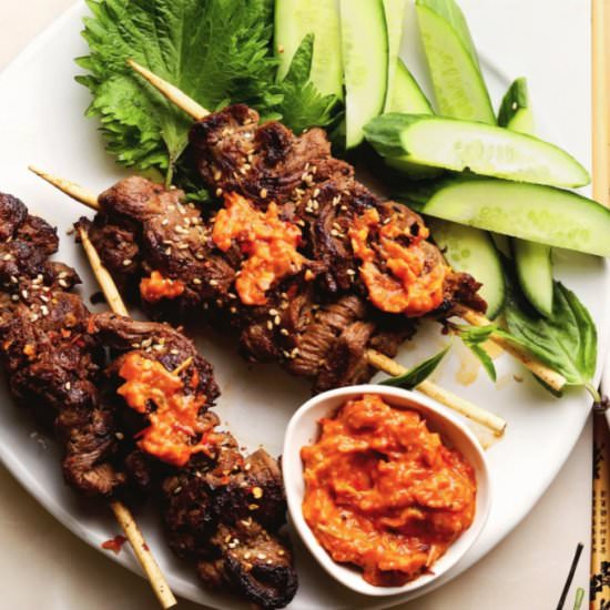 Thai Beef Skewers