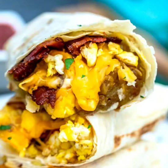 Bacon Egg and Cheese Burrito