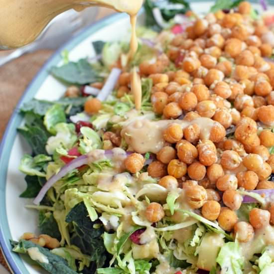 Shaved Brussels Sprout & Kale Salad