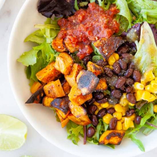 Sweet Potato Mexican Salad Bowls