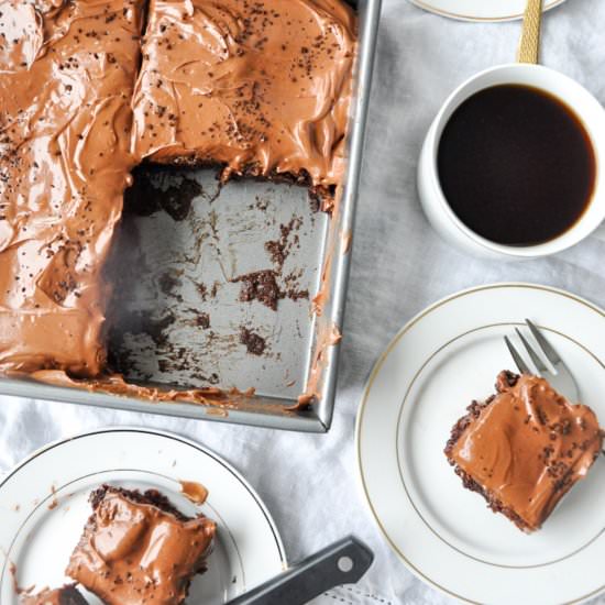 Depression Chocolate Cake