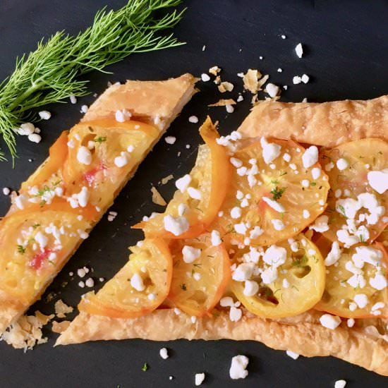 Tomato Tart with Feta & Dill