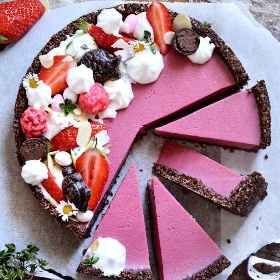 Vegan Mixed Berries Lemon Thyme Pie