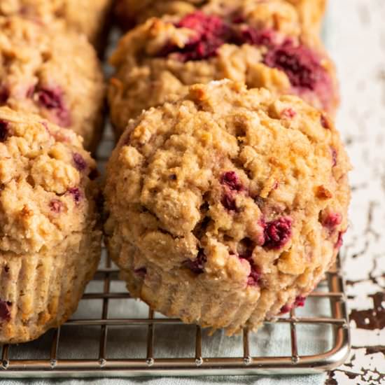 Banana Raspberry Muffins