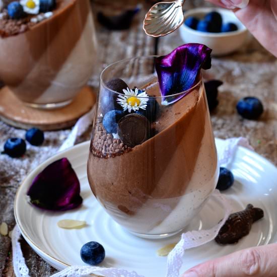 Vegan Trio Chocolate Panna Cotta