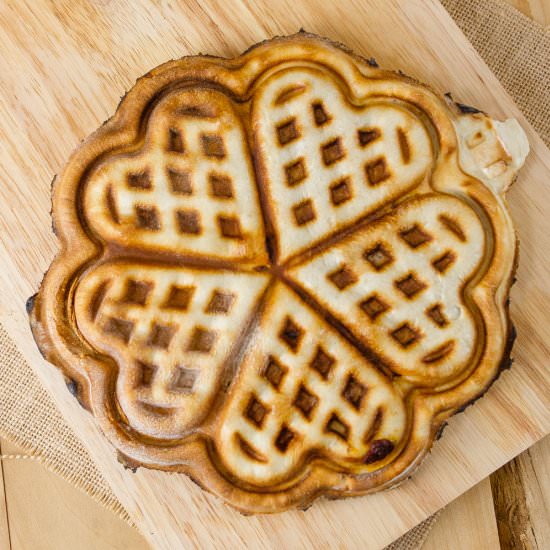 Waffle Iron Stuffed Pizza