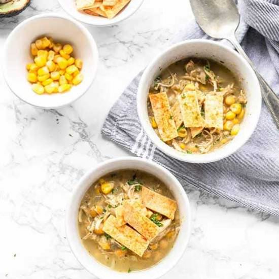 White chicken chili