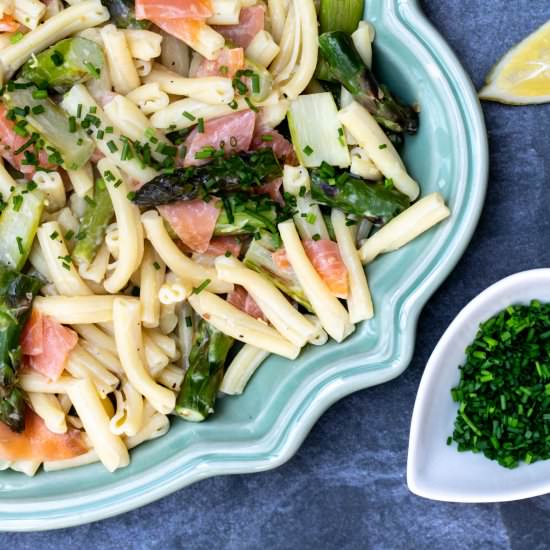 Smoked Salmon and Asparagus Pasta