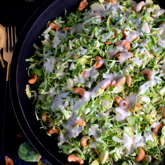 Toasted Cashew and Brussels Sprouts