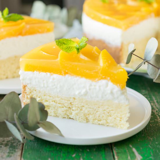 Yogurt Peach Cake