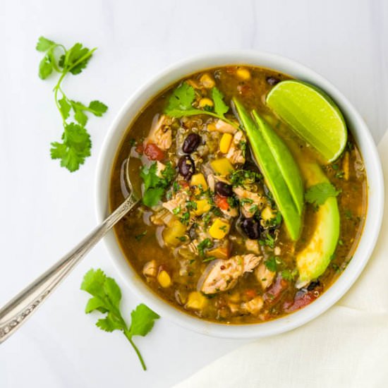 Southwestern Chicken Taco Soup