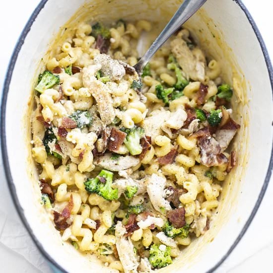 Chicken Bacon and Broccoli Pasta
