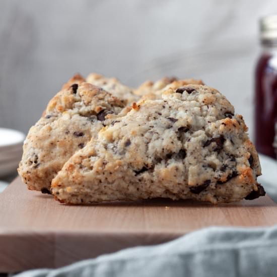 Chocolate Chip Cream Cheese Scones