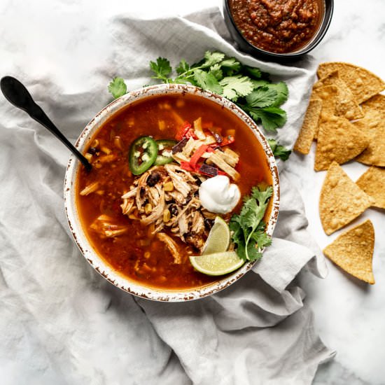 Instantpot Chicken Tortilla Soup
