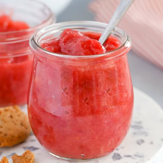 Rhubarb Sundaes