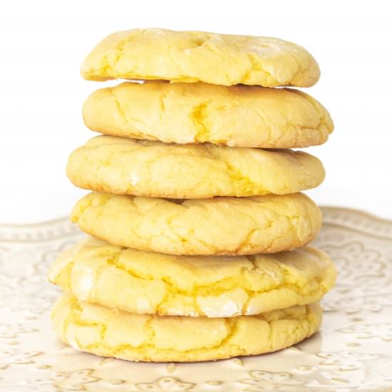 3-Ingredient Lemon Cake Mix Cookies