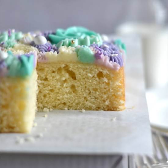 Homemade Vanilla Snack Cake