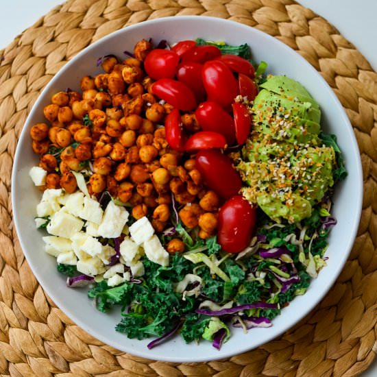 Lemon Pepper Chickpea Cobb Salad