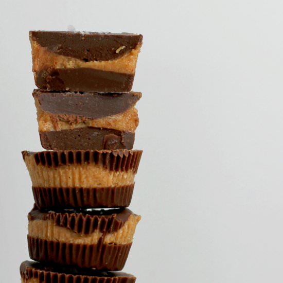 nutella almond butter cups