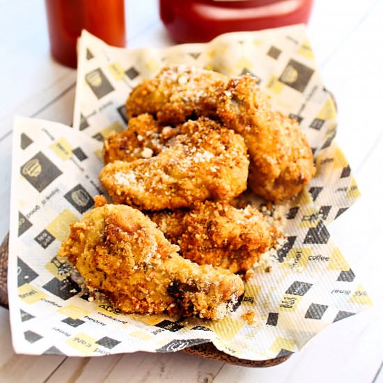 Cajun Parmesan Chicken Wings