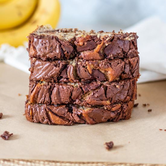 Nutella Banana Bread