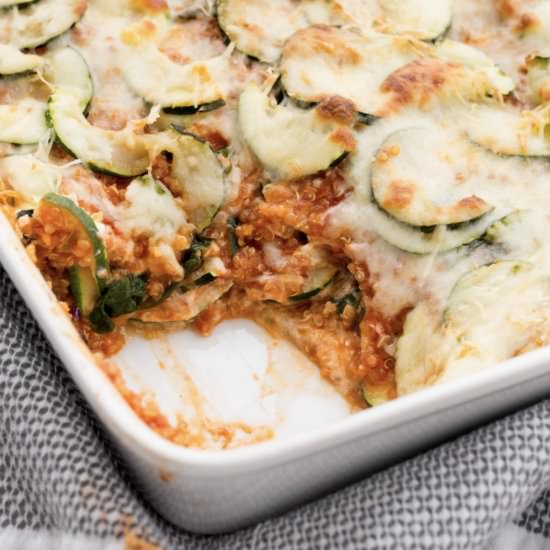Zucchini and Quinoa Lasagna