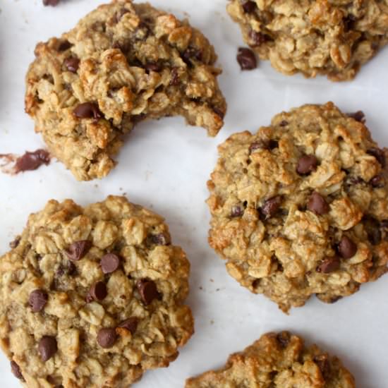 Healthy Banana Oat Cookies
