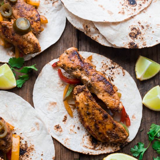 Blackened Chicken Fajitas