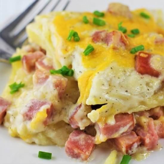 Cheesy Ham and Scalloped Potatoes