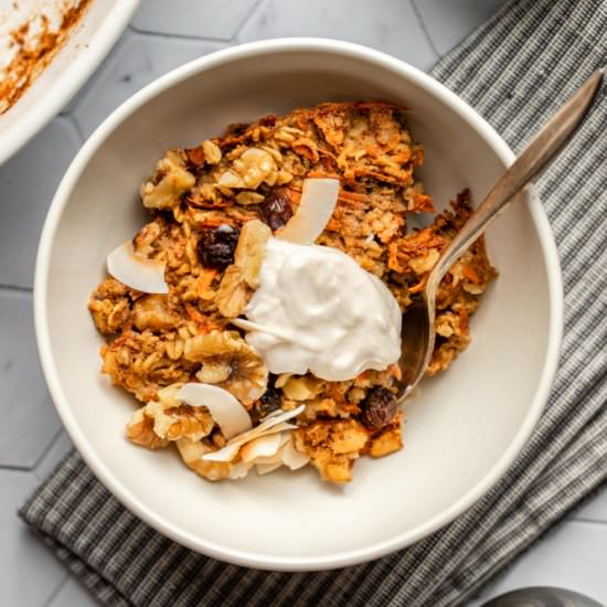 Baked Carrot Cake Oatmeal