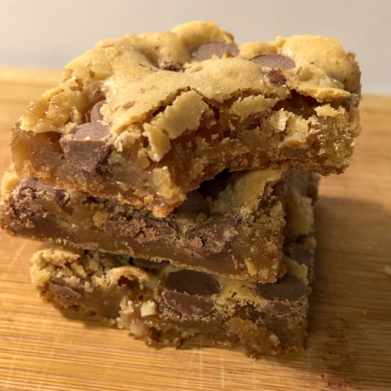 Chewy Nut Blondies