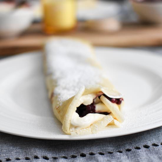 Simple Sourdough Crêpes