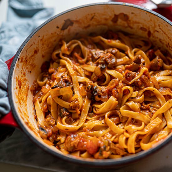 Vegan Tagliatelle Bolognese