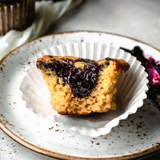Coconut Flour Lemon Muffins