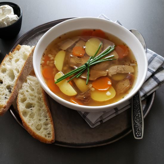 Porcini & Barley Soup