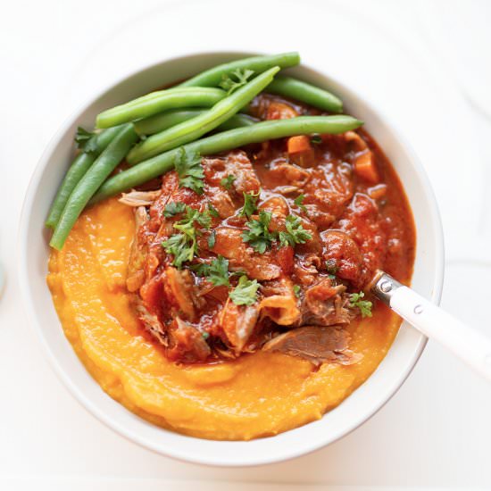 Lamb Shanks w Rosemary & Tomato