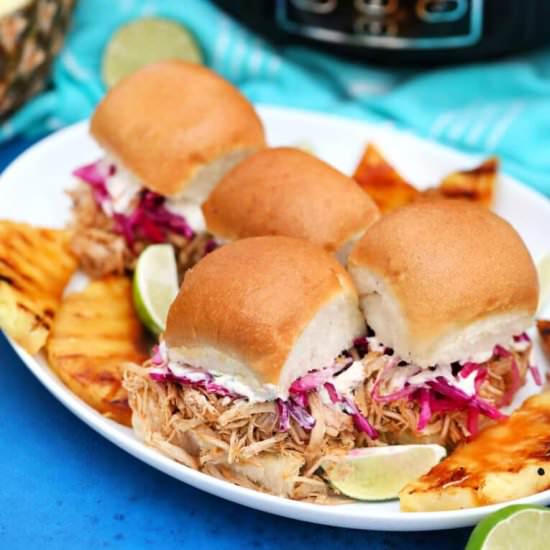 Slow Cooker Pork Carnitas Sliders