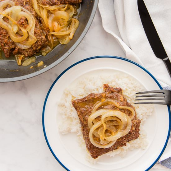 Bistec Encebollao (Cube Steak)