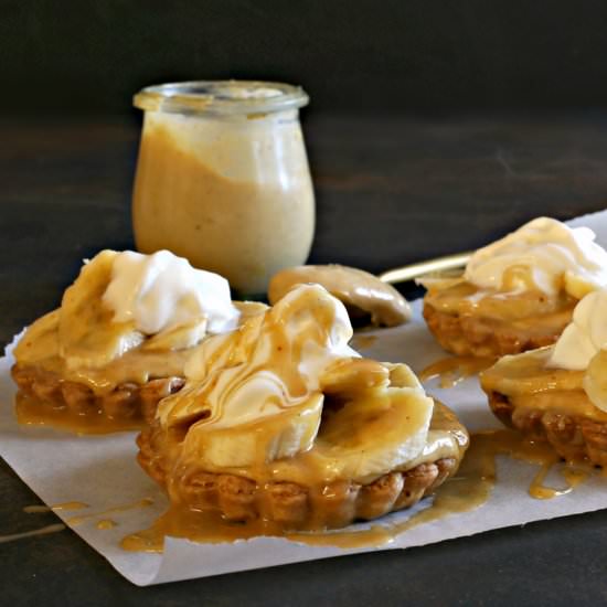 Peanut Butter Banana Cream Tarts