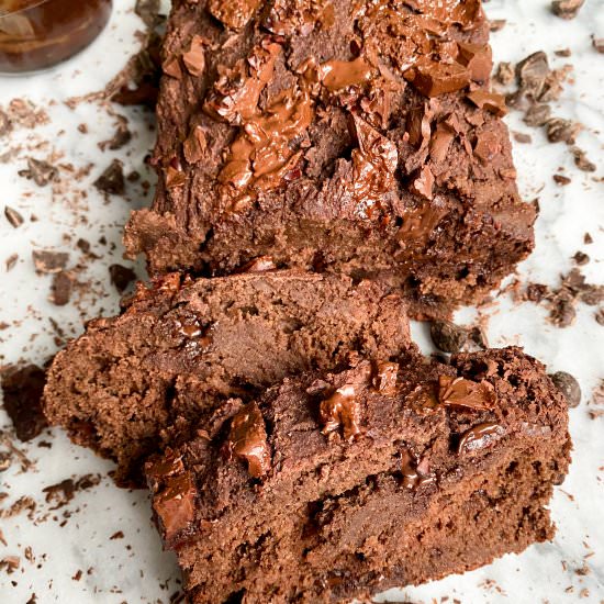 Healthy Chocolate Banana Bread (GF)