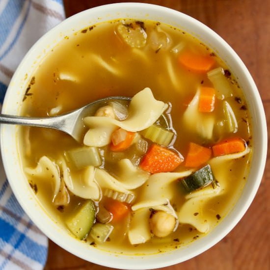 Vegan Chicken Noodle Soup