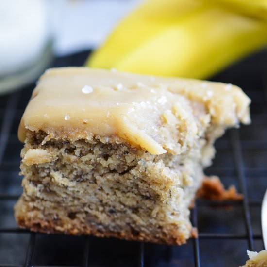 Small batch banana cake