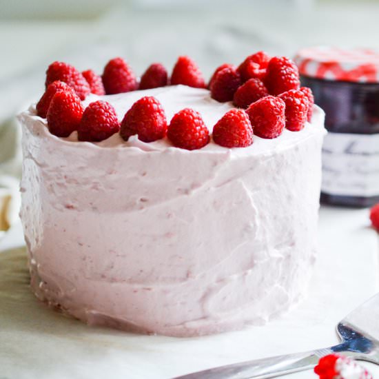 Raspberry chocolate cake