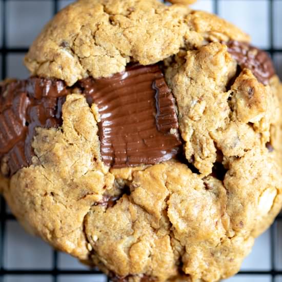 Double Peanut Butter Cup Cookies