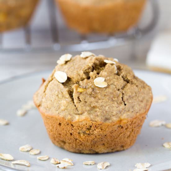 Oat Flour Banana Muffins