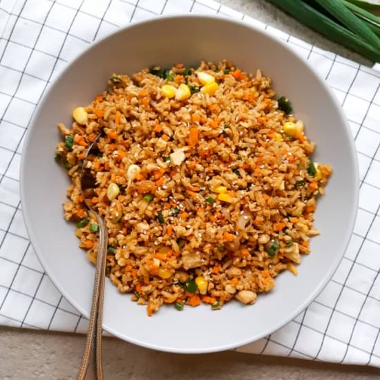 Vegan Egg Fried Rice