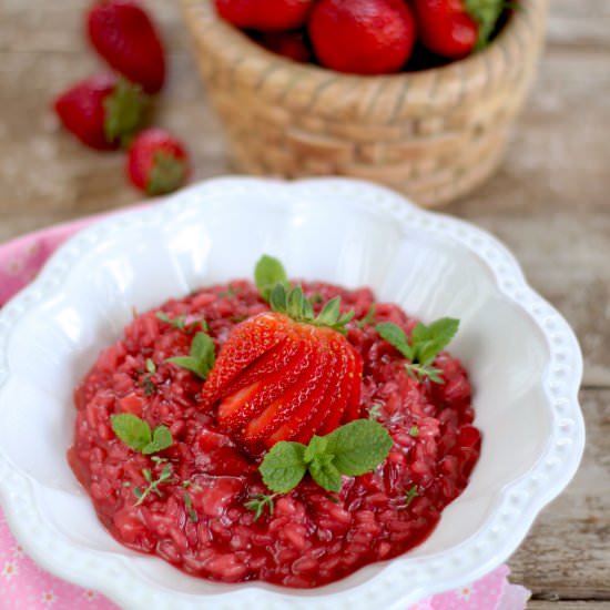 Strawberries Risotto