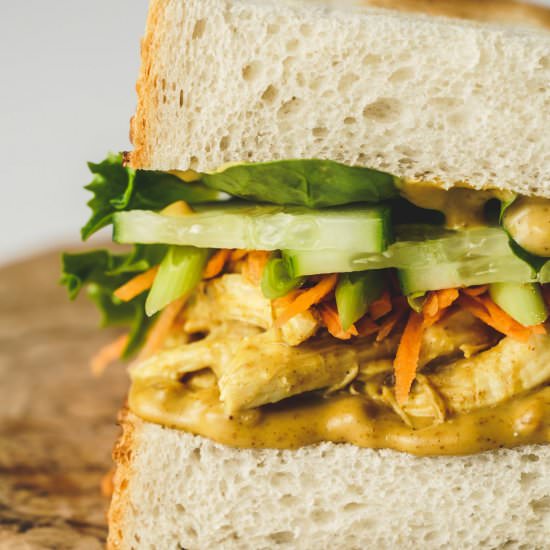 Peanut Satay Chicken Sandwich