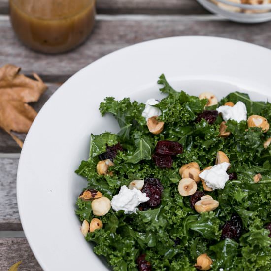 Kale Salad with Cranberries