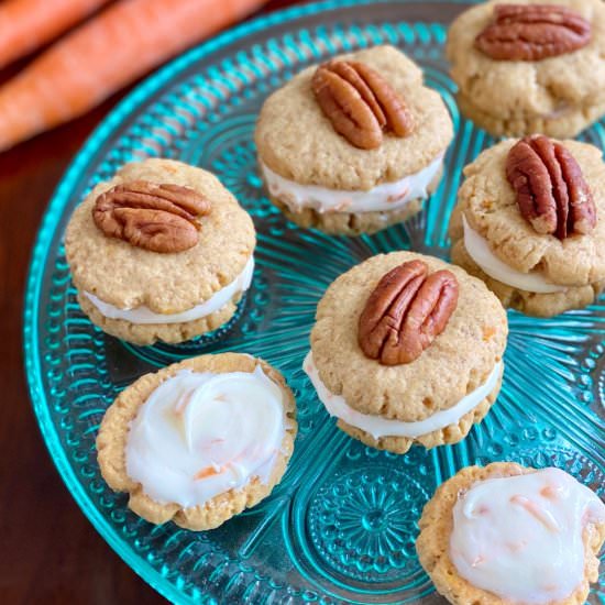 Carrot Cake Shortbread Cookies